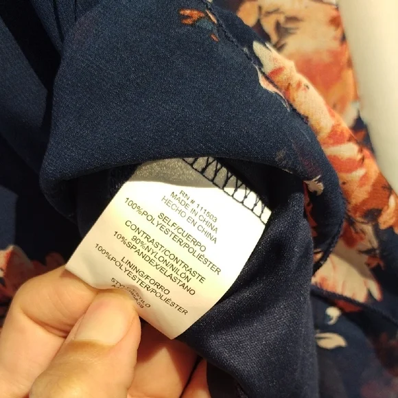 AUW High Low Dress With Floral Pattern - Picture 14 of 17